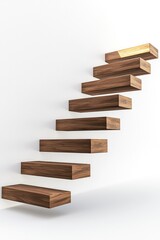 Wall Mural - Wooden Staircase