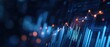 © felix_brönnimann - Stock market chart, data visualization and financial analysis in blue tones. Digital graph and analytics for investment strategy, trading, and market trends.
