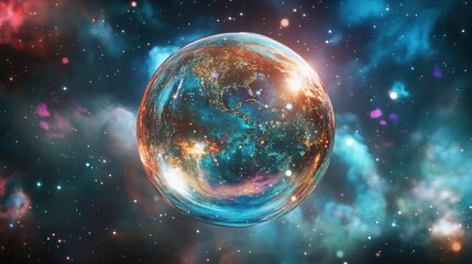 Wall Mural - Planet in Space