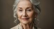 © mhmdyatt - Elegant Senior Woman Portrait with Gray Hair and Soft Smile