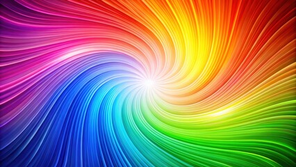 Fototapete - A vibrant, colorful swirling vortex of abstract lines, creating an eye-catching and energetic visual experience.