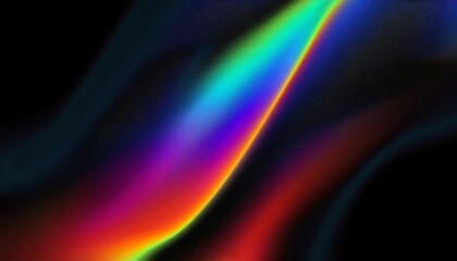 Canvas Print - neon with black blurred gradient with noise