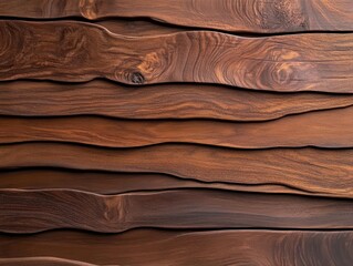 Fototapete - Intricate Close Up of a Rustic Wooden Wall Showcasing Natural Grain Patterns and Textures Evoking a Warm and Cozy Atmosphere in Interior Design