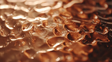 Wall Mural - Polished copper texture with soft-focus highlights and a luxurious shine