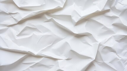 Poster - Textured and Crumpled White Paper Background with Subtle Shadows and Depth Creating a Minimalist and Clean Aesthetic Ideal for Design Projects