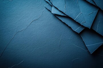 Poster - A Striking Blue Background Featuring a Prominent Crack in the Middle Creating a Unique and Abstract Visual Element Evoking Intrigue and Curiosity