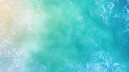 Poster - Vibrant Blue and Green Water Surface with Gentle Ripples Evoking Calmness and Tranquility in a Natural Aquatic Environment Surrounded by Serenity