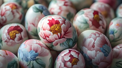 Aufkleber - Elegant and lush peony flowers in vibrant pink and white shades blooming against a natural background  The delicate petals and soft feminine design create a beautiful