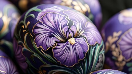 Poster - Stunning close up of a lush vibrant purple lavender flower in full bloom with delicate petals against a dark mysterious background  This captivating floral image showcases the elegant