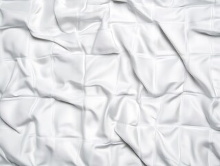 Canvas Print - Smooth, white fabric draped elegantly, showcasing soft folds and texture