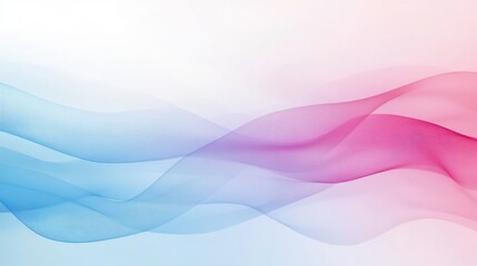 Poster - Abstract background with flowing blue and pink waves.