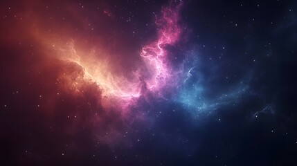 Aufkleber - Captivating Cosmic Brilliance   Mesmerizing Galactic Nebula in Deep Space with Vibrant Colors Swirling Gases and Shimmering Stars