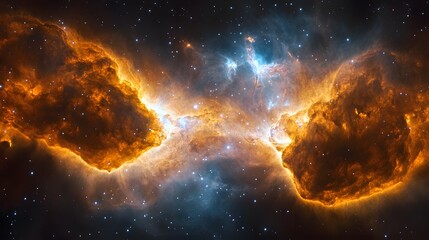 Poster - Captivating Cosmic Explosion An Celestial Phenomenon Showcasing the Grandeur and Ethereal Beauty of the Universe  This vibrant and dynamic image captures the shimmering swirling