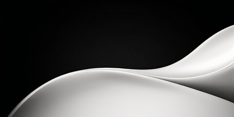 Poster - A black and white image of a wave