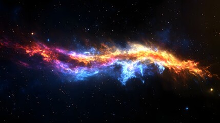 Poster - Cosmic Explosion A Mesmerizing Interstellar Display of Celestial Energies Illuminating the Depths of the Universe