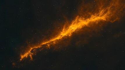 Poster - Stunning image depicting a fiery powerful cosmic explosion within the vast mysterious expanse of the universe  Swirling clouds of plasma and energy radiate with an intense