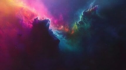 Aufkleber - Vibrant Cosmic Explosion A Captivating Digital Artwork Showcasing the Boundless Energy of the Universe  This mesmerizing abstract image is a testament to the power and beauty of the cosmos