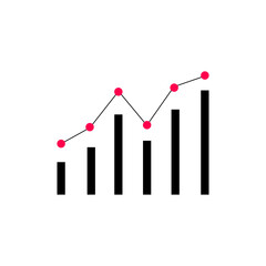 Wall Mural - grow business graph element