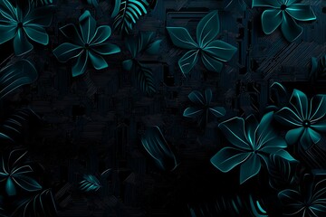 abstract close-up of a glowing blue digital circuit board, showcasing intricate connections and tech