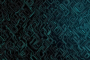 abstract close-up of a glowing blue digital circuit board, showcasing intricate connections and tech