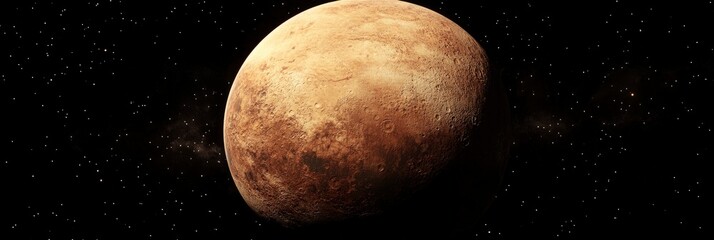 Wall Mural - a planet in space with a dark background