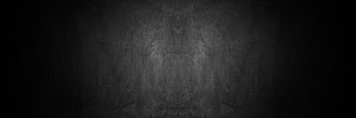 Canvas Print - Old wall texture smeared engine oil cement dark black gray  background abstract grey color design are light with white gradient background.