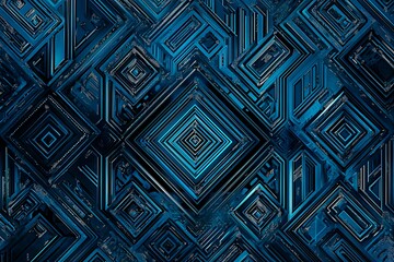 abstract close-up of a glowing blue digital circuit board, showcasing intricate connections and tech