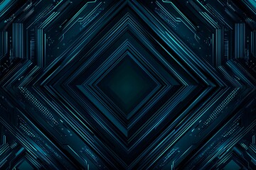 abstract close-up of a glowing blue digital circuit board, showcasing intricate connections and tech