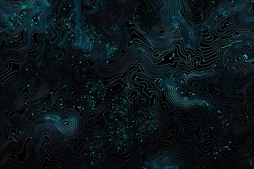 abstract close-up of a glowing blue digital circuit board, showcasing intricate connections and tech