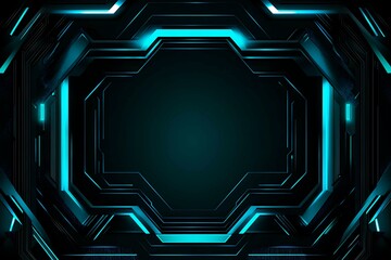 abstract close-up of a glowing blue digital circuit board, showcasing intricate connections and tech