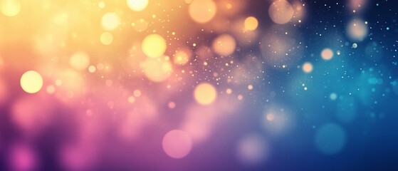 Wall Mural - Abstract Background with Colorful Bokeh Lights and Sparkle