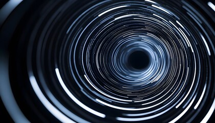 Wall Mural - abstract swirling light tunnel digital art