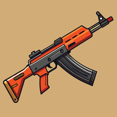 Wall Mural - gun vector