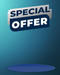 Special offer vector design template. Banner sale tag. Special deal limited time offer. 