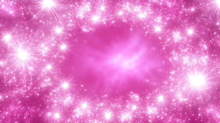 Wall Mural - pink sparkling starburst festive background design