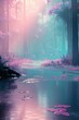 © Anastasiia - Tranquil forest landscape with colorful reflections in still water at dawn