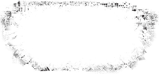 Leinwandbilder - Vector border frames with rough edges . Irregular frame template collection . distress texture . Grunge frame borders isolated on the background . Rough edges effect . 