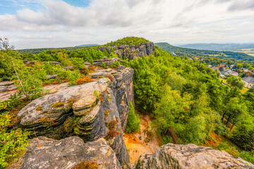 Wall Mural - Cesko Svycarsko, Bohemian Switzerland - Tiske Steny on the North of Czech Republic