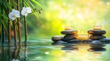 Tranquil Spa Serenity: Bamboo and Candles