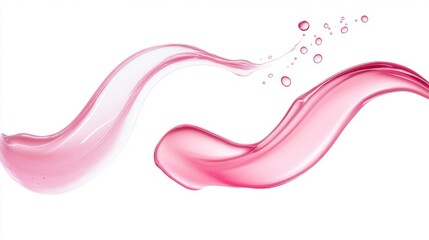 Wall Mural - Pink Liquid Splash Art: A Stunning Abstract Design