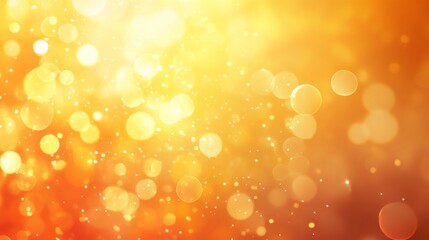 Wall Mural - Golden Bokeh Background with Warm Hues