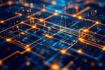 Digital Network: Data Flows & Connections Globally
