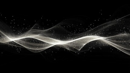 Leinwandbilder - A digital abstract representation of light waves traveling at immense speed through space, with energetic light patterns and motion trails