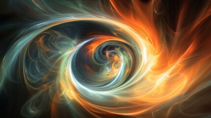 Leinwandbilder - A digital abstract representation of light waves traveling at immense speed through space, with energetic light patterns and motion trails