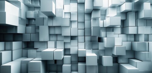 Wall Mural - a modern digital 3d abstract background with ample space for creative content or branding.