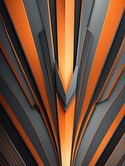 Wall Mural - gray to orange smooth grainy texture gradient with glowing noise background, Art decoration