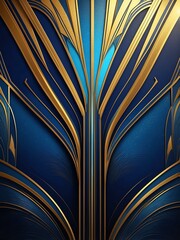 Wall Mural - gold to blue smooth grainy texture gradient with glowing noise background, Art decoration