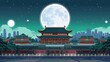 © chenhui - Moon_Ancient_chinese_architecture_chinese_temple_