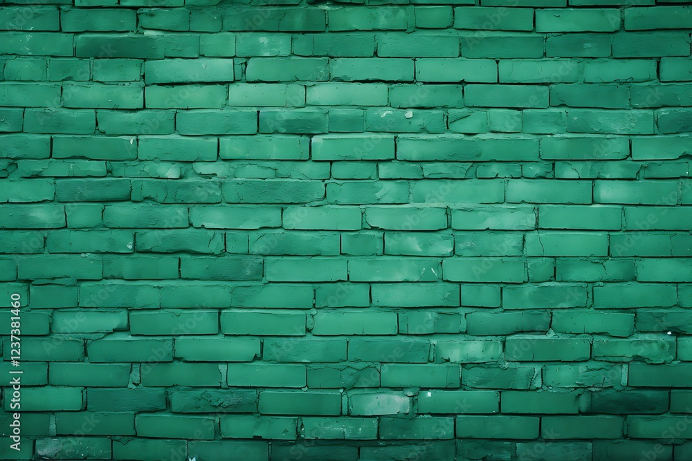 Abstract green brick wall texture background Stock Photo | Adobe Stock