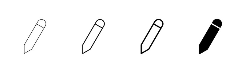 Poster - pencil icon vector isolated on white background. pencil vector icon